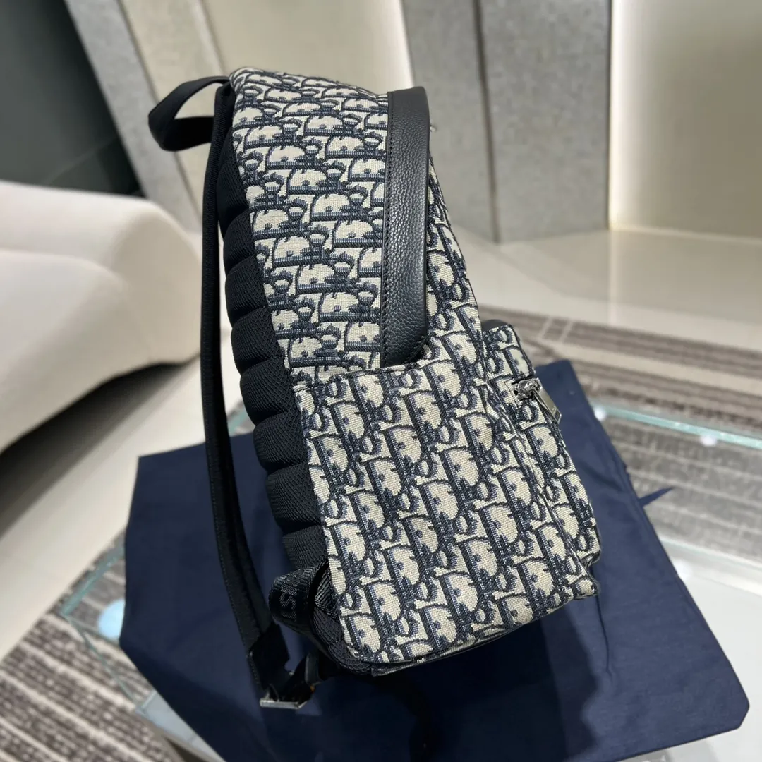 디올 라이더 오빌리크 자카드 백팩 라지 - 이미지 4