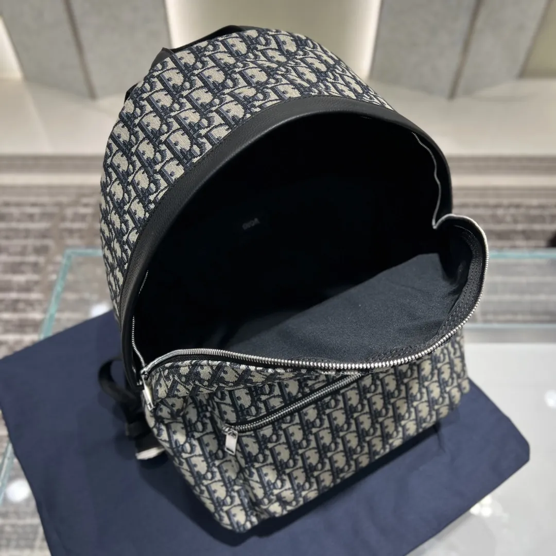 디올 라이더 오빌리크 자카드 백팩 라지 - 이미지 9