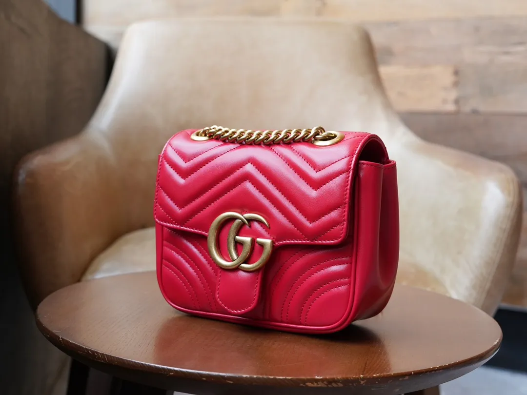 구찌 마몽 마틀라세 미니 토트백 - 이미지 2