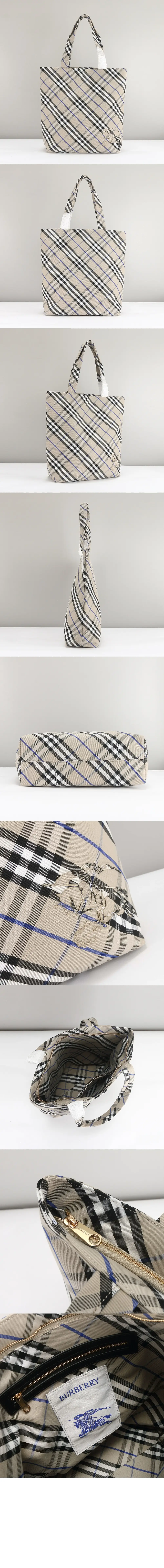 체크 토트백 - 이미지 3