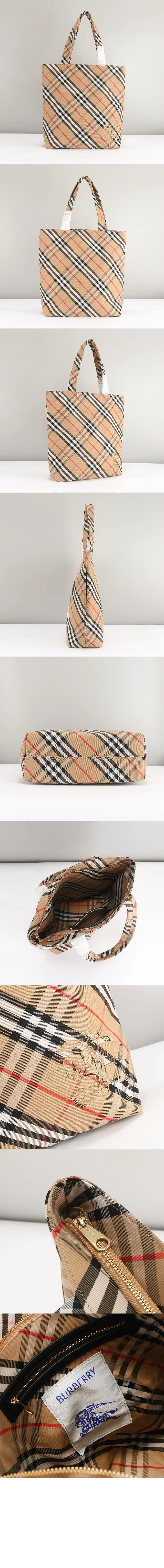 체크 토트백 - 이미지 3