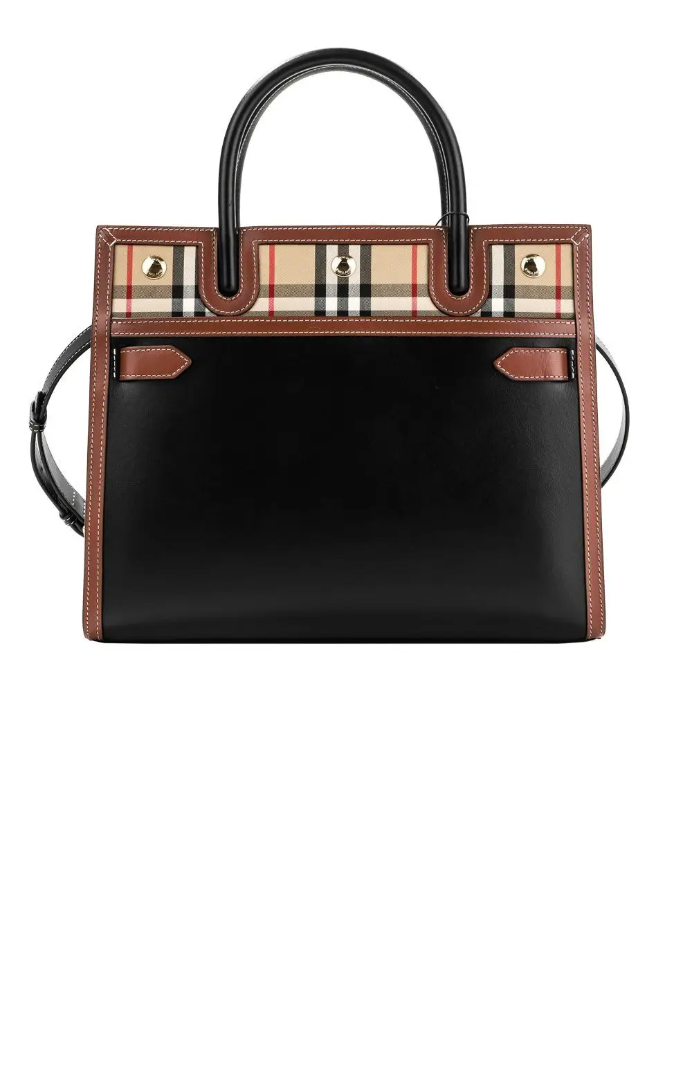 빈티지 체크 타이틀백 - 이미지 2